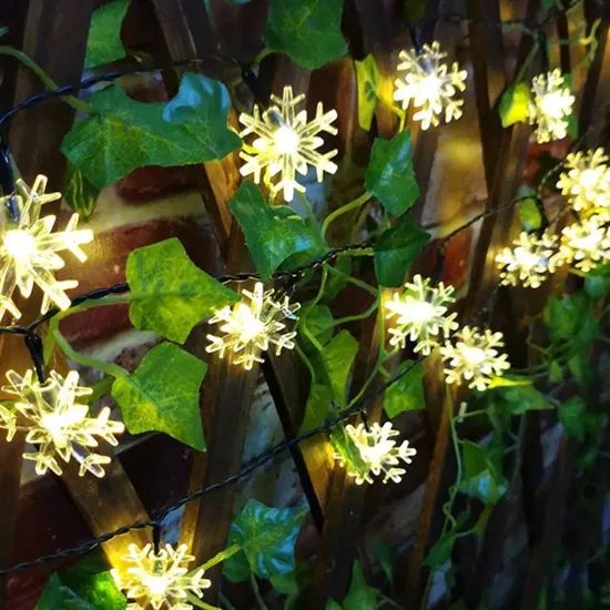 LED Waterproof Solar Powered String Lights Bl25712 Use Garden Weight 1kg Origin China Size 32.5 FT Voltage 2.4 V Condition - Image 4