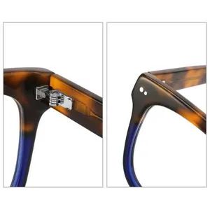 Va-5001 Acetate Wide-Leg Large Frame Glasses Square Frame - Image 2