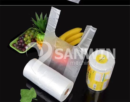 Fully Automatic High Speed Two Line Garment Cover (Laundry Bag) , Garbage Bags, Vegetable Bags & Table Sheets-on-Roll Making Machine (With Core) - Image 2