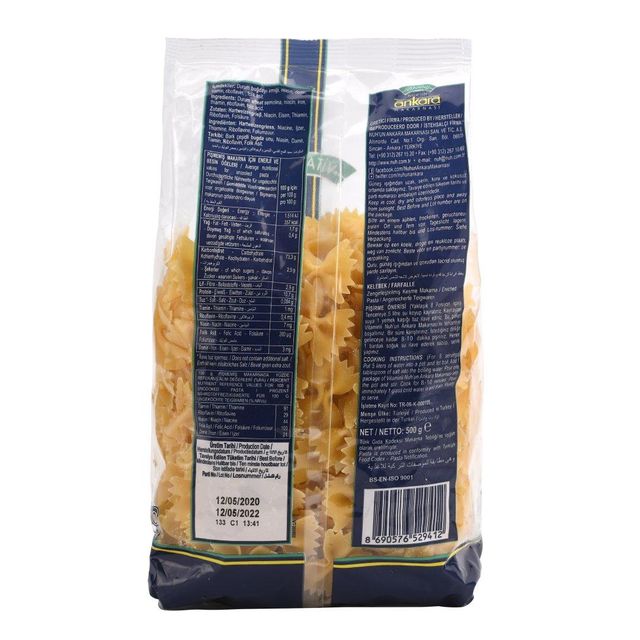 Enriched Farfalle Wholesale - 100% Durum Wheat - Spaghetti Pasta Grain Products - Private Label - Fresh Stocks - OEM Bulk Sale - Image 4