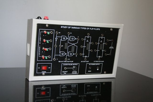 Study Of Flip Flops Function Ammeters, Ballistic Galvanometers, Battery Chargers, Battery Eliminators, Bh Curve App, Crompton Potentiometer, Decade Capacitance Box, Decade Inductance Box, Digital Meters, Function Generators, Galvanometers, Hall Effect Set Up, Kelvin Bridge, Multimeters, - Image 1
