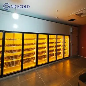 Modular Display Walk in Cooler Cold Room with Tempered Glass Doors - Image 2
