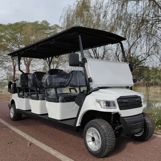 Good Price 48/72V Lithium Battery 8 Seater Street Legal Electric Golf Car Cart Hunting Golf Cart off Road Golf Cart Tires Work for Golf Course Farm Hunting - Image 6