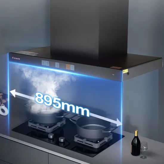 Wall-Mounted Styled Range Hood T Shape Range Hood Origin China Noise 61-70dB Venting Ducted Trademark Citin Panel Glass - Image 2