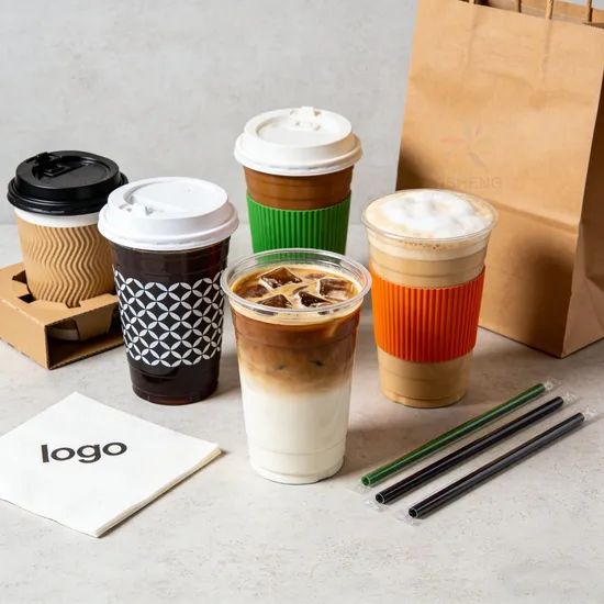 High Quality Custom Colorful Biodegradable Disposable Paper Cup Single Double Wall Paper Coffee Latte Beverage Cup - Image 6