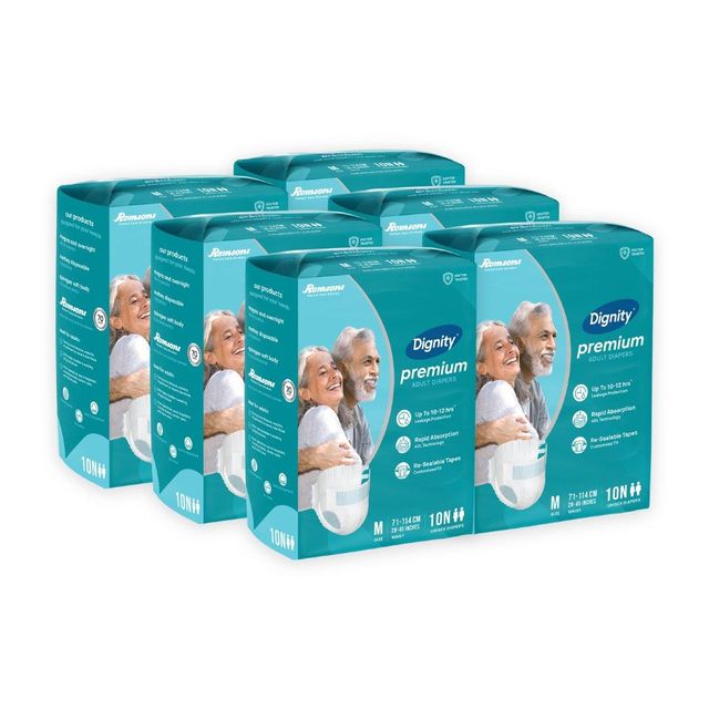 Adult Diapers Target Users Men & Women Fit Type Adjustable Tabs Inner Layer Texture Soft Absorption Technology - Image 2