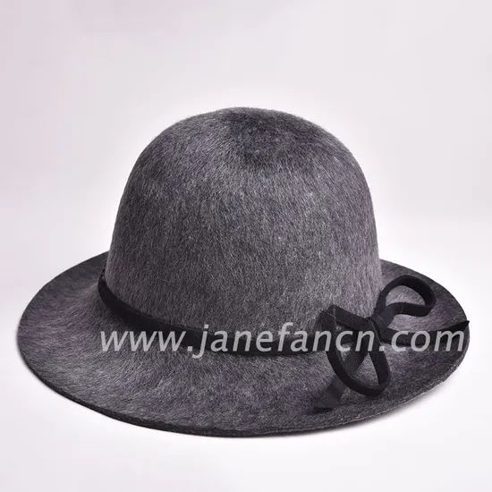 Wholesale Fedora Hats Women Custom Wool Felt Hat in Different Color - Image 2