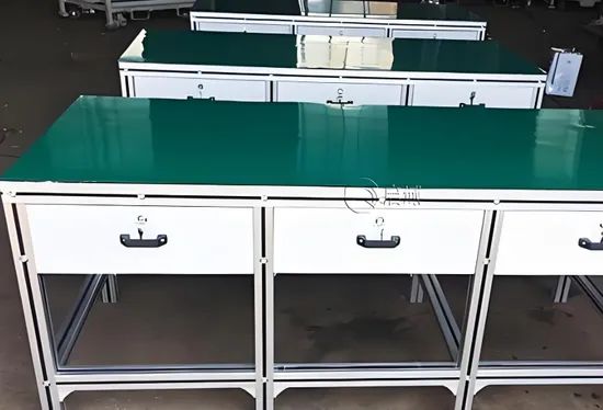 Factory Aluminum Anti Static Workbench Assembly Line Extra Shelf Work Table Worktable - Image 5
