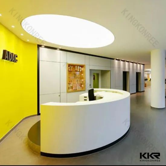 High Quality Bar Counter Office White Reception Desk MOQ 1 PC Color White Shape Square Condition New Trademark KKR Item Bar - Image 3