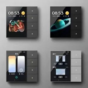 Touch Screen Home Controller Smart Switch for Tuya Devices with 4 Physical Buttons - Image 1