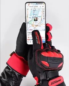 Hard Knuckle Full Finger Motorcycle Gloves with Touch Screen Style Plain Origin China Gender Unisex Size M-L-XL-XXL Model NO. - Image 5