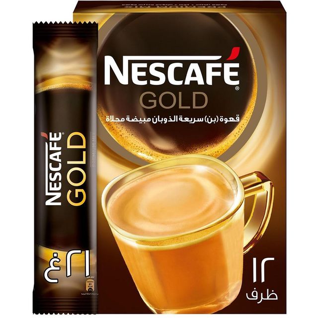 Premium Nescafe Gold 3 In 1 Instant Coffee 21g Rich Coffee Flavor Smooth Texture Beverage Bulk Supply - Image 1