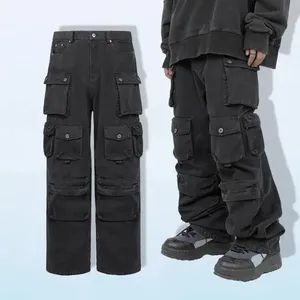 Washed Utility Trousers Custom Logo Style Loose Trademark JX Origin China Material Canvas Function Waterproof Model NO. - Image 1