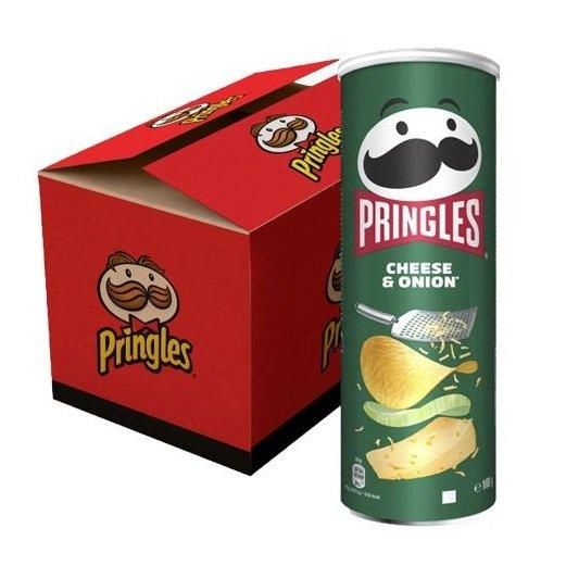 Pringles Cheese and Onion Flavor Potato Chips - 165g Can for Snacking Delight - Image 5