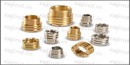 Round Golden Threaded Brass Inserts, Packaging Type: Packet Shape Round Color Golden Material Brass Packaging Type - Image 4
