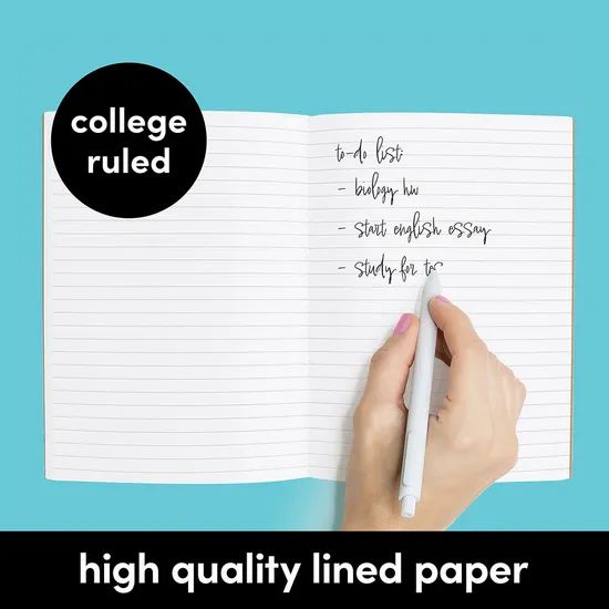 Custom A5 Kraft Paper Hardcover Promotional Notebook for Students School Composition Notebook - Image 4