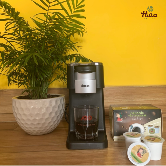 Low price when buying in bulk Capsule Coffee Kcup Arabica Vietnam Dark roast Hiva's coffee 0.42oz pure coffee - Image 6
