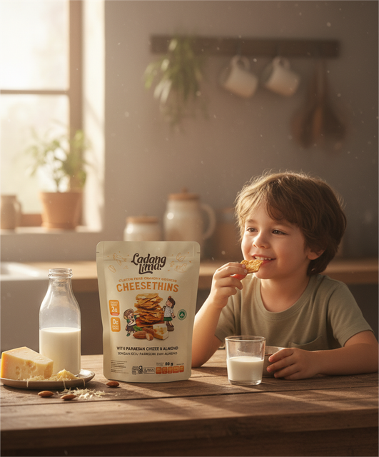 Cheesethins Gluten Free cookies Texture Crisp Brand Name Ladang Lima Place of Origin Indonesia Gluten Status Gluten Free - Image 3