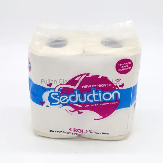Toilet Paper in 4-Grain Rolls Biodegradable Embossed Toilet Paper - Image 1