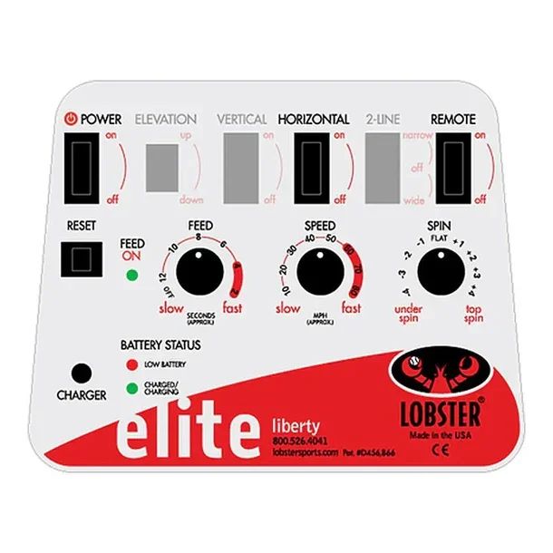 Elite Liberty with 2-Function Sports Tennis Press Ball Machine Authentic - Image 2