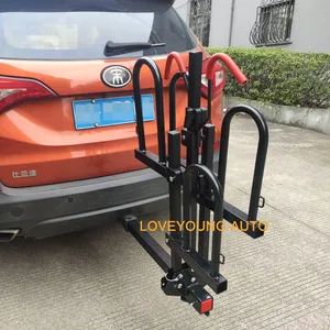 2 Bikes Folding Platform Style Bike Rack Hitch Mounted Bicycle Car Rack Carrier - Image 6