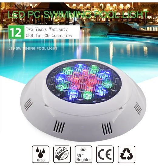 LED Pool Wall Lights, Underwater Wall Lights, Waterproof Rainbow Fountain Lights - Image 3