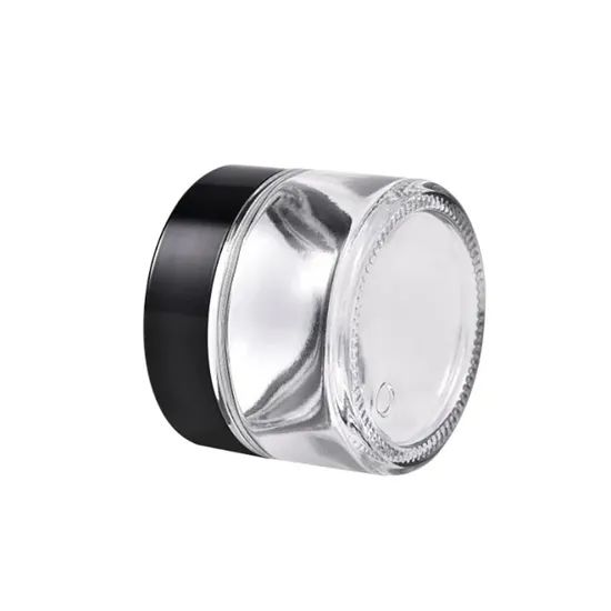Custom Clear Glass Cosmetic Jars Capacity 7ml Origin China Trademark OEM Application Home Type Glass Bottle HS Code 7010909000 - Image 1