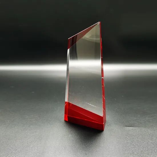 Orange Crystal Corner Trophy Awards Type Trophy Trademark OTE Origin Yangzhou HS Code 70189000 Technique Polished Transparency Transparent - Image 3