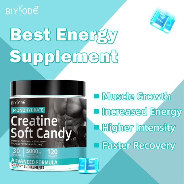 OEM ODM custom private label formula sport nutrition supplement creatine monohydrate soft candy gummies - Image 4