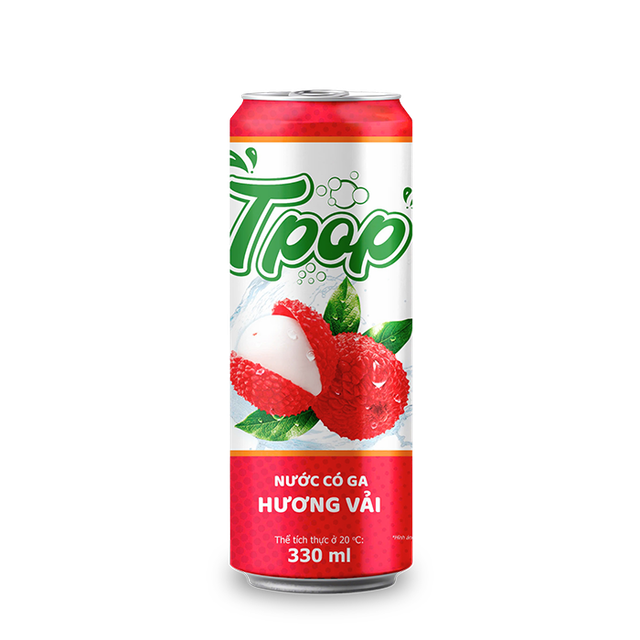 TPOP Lychee Flavored Sparkling Soft Drink Origin Vietnam Features Vegan Product Type Beverages, Fruits & Vegetables - Image 2
