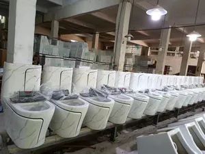Multi Colors Different Shape Decorative Bathroom Ceramic One Piece Color Toilet - Image 3