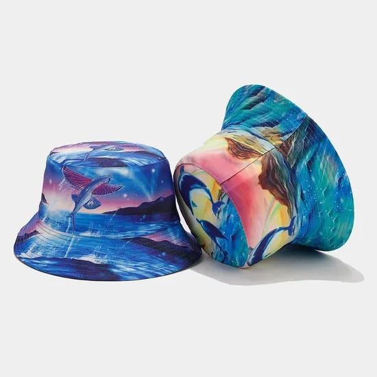 Capfix Formal Chrome Yellow/Deep Yellow Men Reversible Graphic Bucket Hats - Image 2