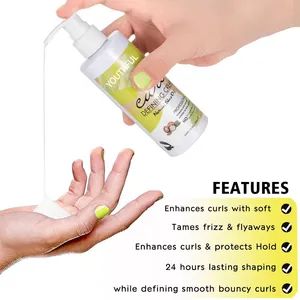 Private Label Frizz Control Products Curl Defining Cream MOQ 1000PCS Use for Daily Model NO. 2057 Trademark YOUTHFUL Specification - Image 4