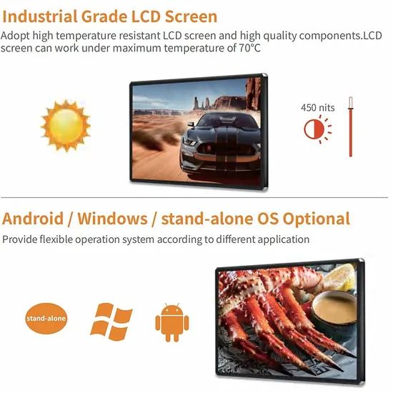 Smart Intelligent Control Touch Screen 10.1 Inch Digital Signage Display TV Digital Poster Touch Screen LCD Digital Signage Digital Touchscreen LCD Displays - Image 2