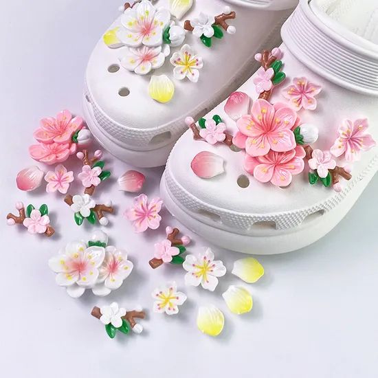 Cute Quality Flower Set DIY Croc Charms Shoe Decorations Style Flower Origin China Model NO. S-139 Trademark Custom HS Code - Image 5