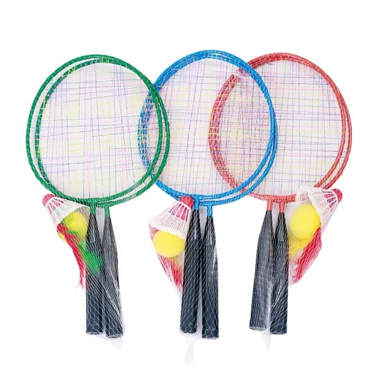 2 Players Iron Badminton Racket Set Includes Shuttlecock Badminton Racquets - Image 4