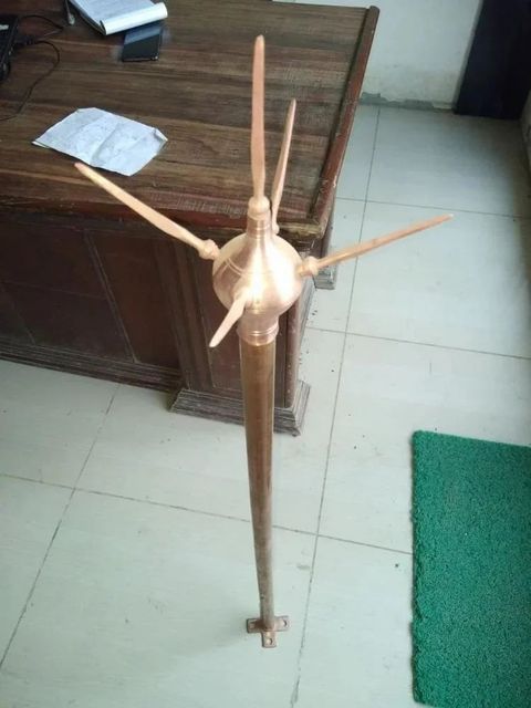 Copper Lightning Arrester Material Copper Function Lightning Protection Country of Origin Made in India Radius 28m to 107m Level 1 To Level - Image 2