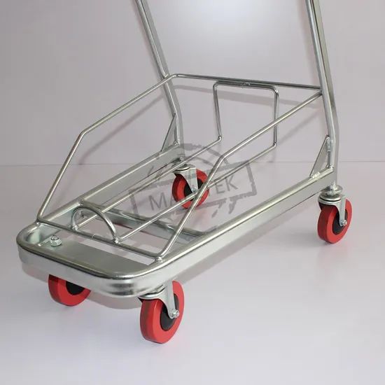 Japanese Style Metal Hand Push Shopping Trolley with Baskets - Image 5