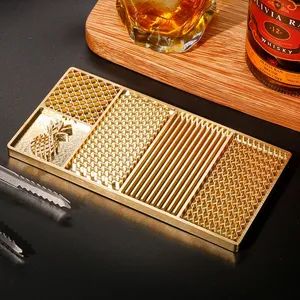 Ice Cubes Stamp Tray for Cocktails Custom Ice Stamp Designs Plate Brass Personalized Bar Ice Stamp - Image 3