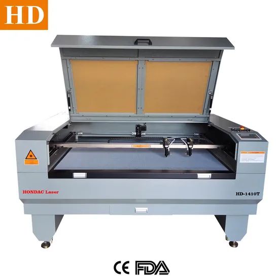 Textiles Fabric Laser Cutting Machine with Double Head Current AC Condition New Laser Type CO2 Type Flat-Plate Trademark - Image 1