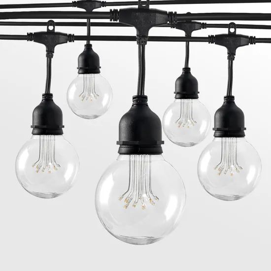 LED Colorful Light String Warm White Christmas Decorative G125 LED String Light - Image 1