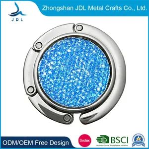 Wholesale Metal Crafts Fashion Promotional Royal Crown Bag Hanger Meta Folding Purse Hook - Image 3