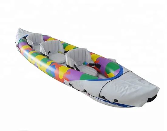 Inflatable Toy Canoe Inflatable Fishing Kayak for 3 Person Using - Image 1