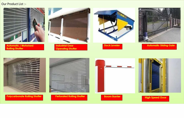 GI Insulated Double Wall Rolling Shutter Material GI Location India Control Components Remote Country of Origin Made in - Image 6