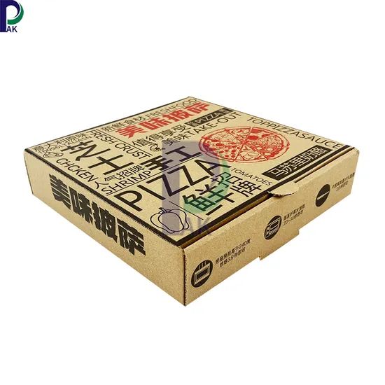 Disposable Take out Containers Food Grade Safe Paper Packaging Colorful Printing Custom Pizza Boxes - Image 4