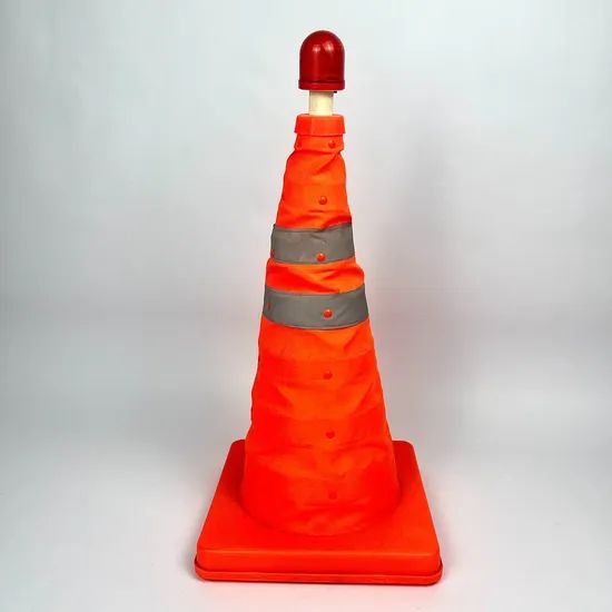 Traffic Safety Solar Orange Collapsible Warning PVC Road Safety Traffic ...
