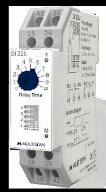 Multispan Analog Timers Type Analog Brand Multispan Mounting Din Rail Mounting Dimension(HXWXD)MM 90 X 22.5 - Image 4