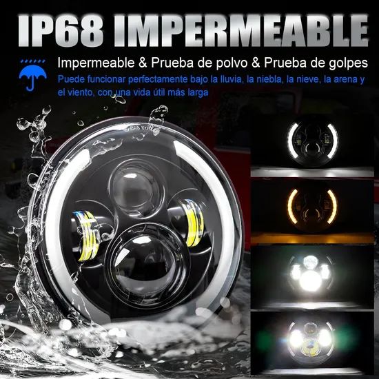 RGB Turn Signals for Wrangler with Yellow and White Two-Color Aperture Skull LED Headlights - Image 3