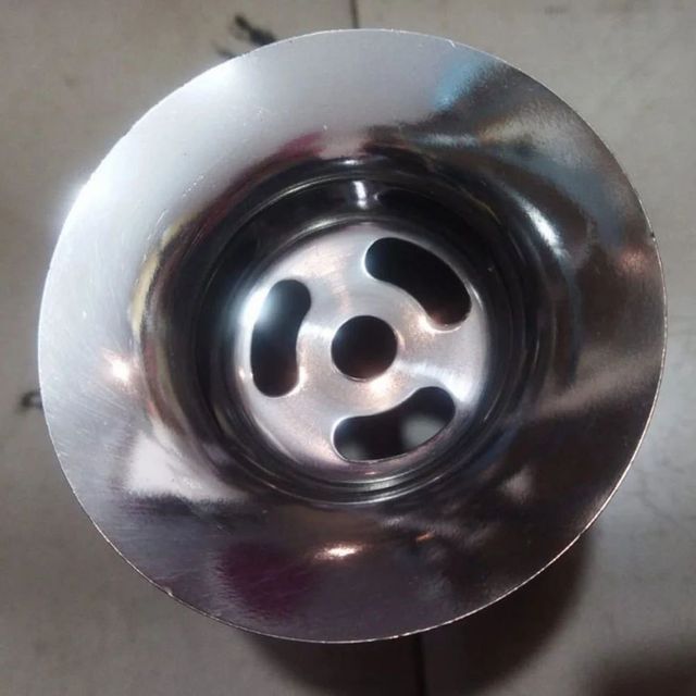 Stainless Steel Sink Waste Coupling, Half Thread Color Silver Finish Glossy Diameter 28 mm Pipe Size 4 Inch Material Grade - Image 1