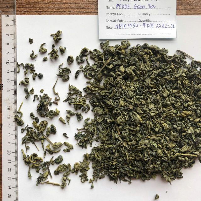 VIETNAM SUPER PEKOE GREEN TEA LOOSE LEAF BRIGHT GREEN COLOR GOOD PRICE - Image 3